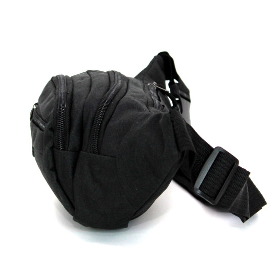Rosoz Marsupio Unisex Impermeabile 3 Scomparti - Cinghia Regolabile Da 50-122 Cm, Per Viaggi, Sport, Corsa - Grigio